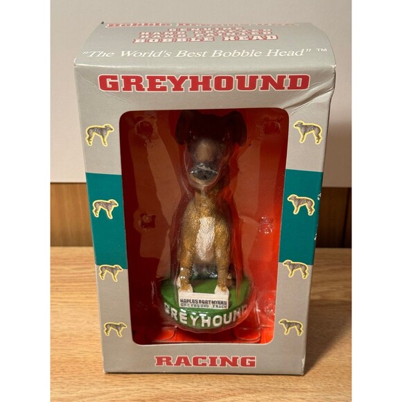 Vintage Bobble Dreams Greyhound Racing Naples Fort Myers Track Bobblehead Dog‎ - Picture 1 of 7